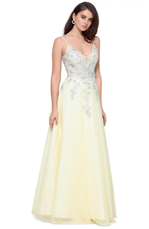 Catch Every Fashion Trend 2 - xscape yellow floral bodice ball gown