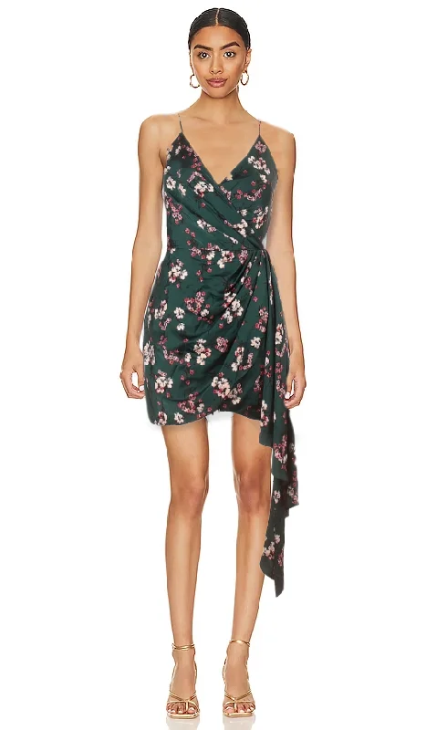 Elegant Styles 17 - dj jaz green floral wrap dress