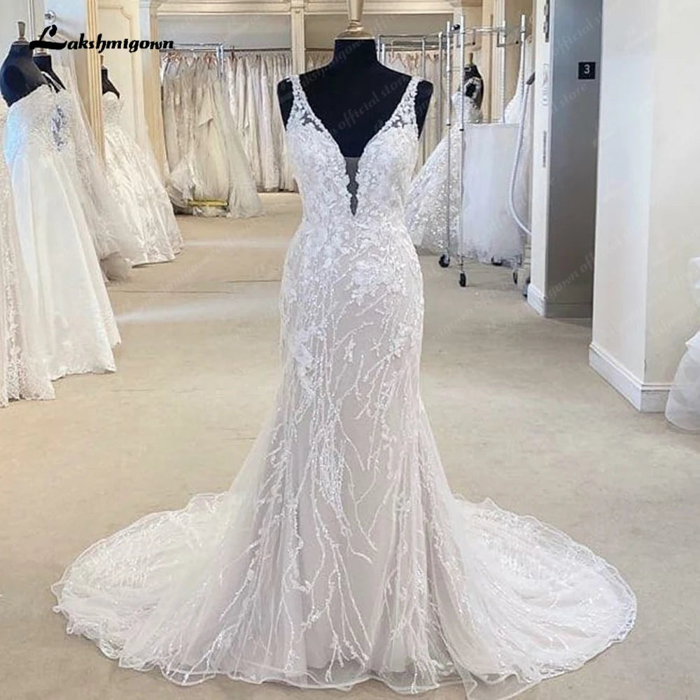 Trendy And Individual Women's Fashion Roycebridal Princess Lace Mermaid/Trumpet Wedding Dress Backless Court Train 2025 Off the Shoulder Vestido Novia Wedding Gowns