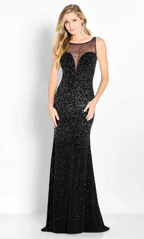 Sophisticated Style Cameron Blake CB757 - Sleeveless Beaded Evening Gown