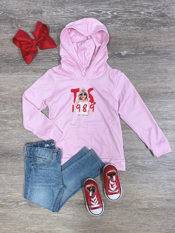 Women’s Fashion Essentials TS 1989 Pink Girls Hoodie Concert Sweatshirt