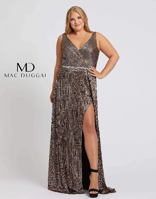 Stylish Dresses for Women Mac Duggal 48988 Fabulouss Long Plus Size Prom Dress