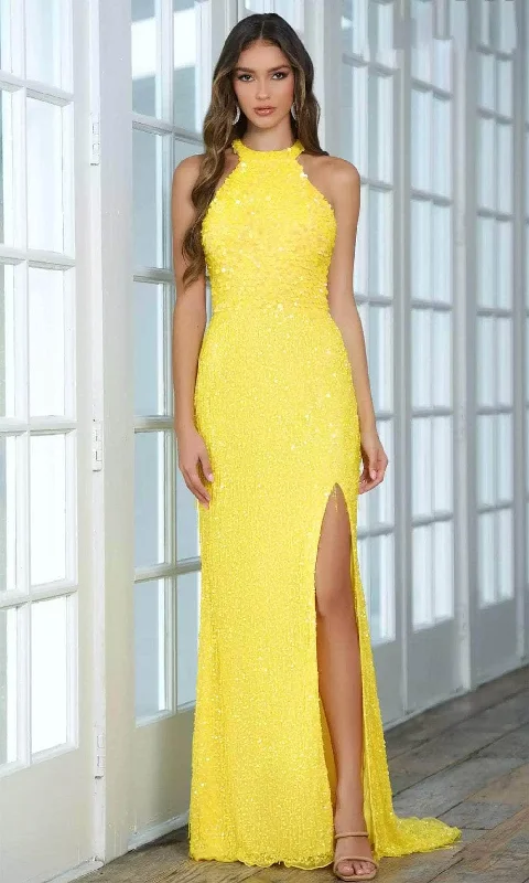 Preppy Style Aleta Couture 886 - Halter Sleeveless Prom Gown