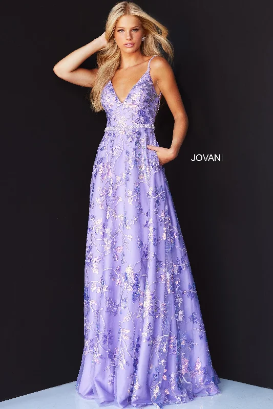 End Of Season Clearance Jovani 06814 Prom Spaghetti Strap Long Formal Gown