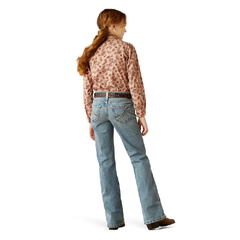 Effortless Chic Apparel 10053540 Ariat Girls' Amora Boot Cut Jeans - Colorado