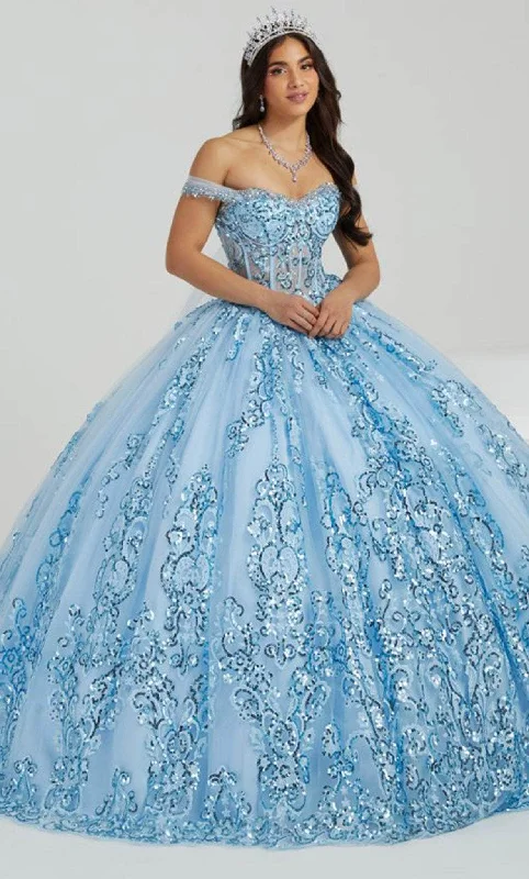 Elegant Styles Fiesta Gowns 56476 - Sequined Quinceanera Ballgown