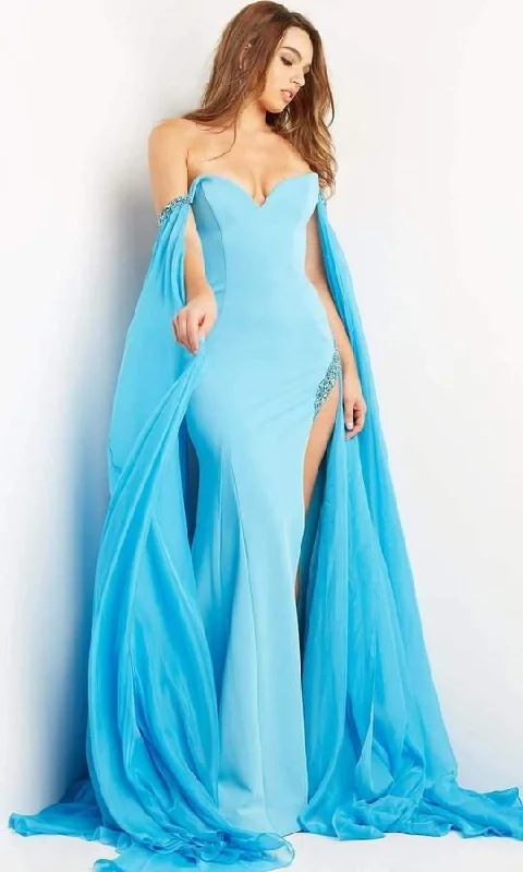 Your Timeless Wardrobe Awaits Jovani 07652 Off Shoulder Long Formal Dress