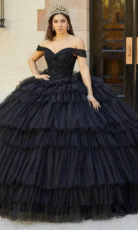 Versatile Wardrobe Essentials Quinceanera Collection 26068 - Off Shoulder Tiered Ball Gown