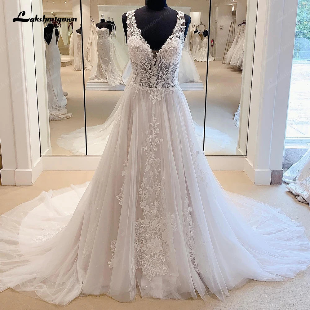 New Season Fashion Preview Roycebridal Boho Lace Appliques Wedding Dresses 2025  Civil Bridal Beach Wedding Gowns Vestidos de festa Party Gowns