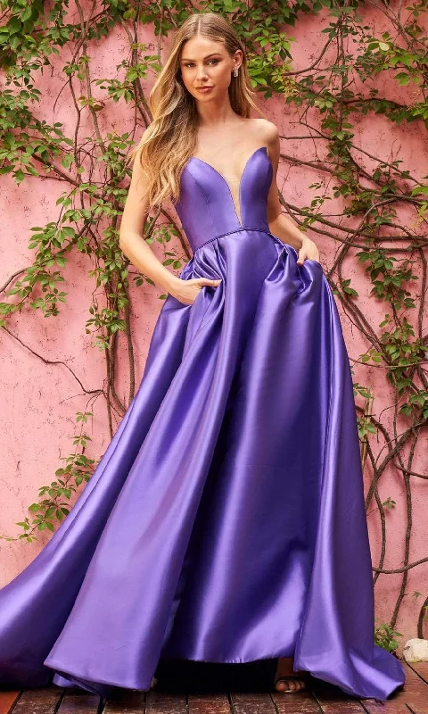 Trendy Street Style Attire Sherri Hill - 55005 Plunging High Slit Gown