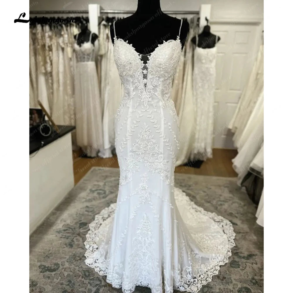 Best Online Boutiques Roycebridal Boho Mermaid Wedding Dresses for Women 2025 Vestido Sweetheart Lace Wedding Gowns  Vestiti Donna