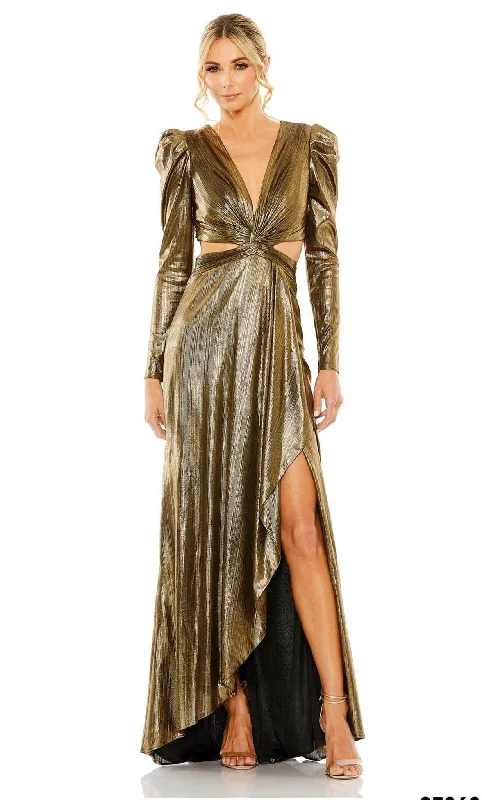 Style Upgrade Mac Duggal 27060 - Metallic Cutout Evening Gown