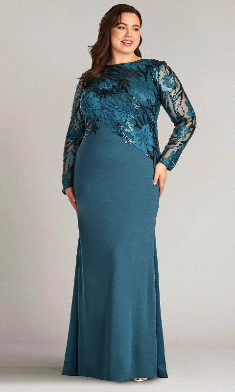 Stylish Savings Tadashi Shoji BUB16206LXYQ - Juanita Sequin-Embellished Gown - Plus Size