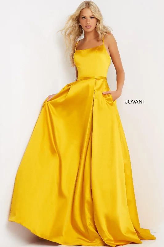 Vintage Style Clothing Sale Jovani 02536 Spaghetti Strap Long Prom Dress