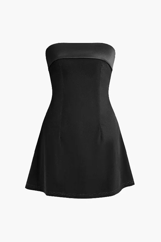 Clothes For Women Strapless Mini Dress