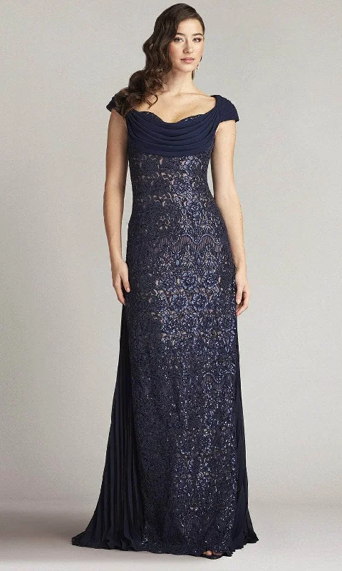 Evening Looks Tadashi Shoji CFC24348L - Embroidered Off-Shoulder Evening Gown