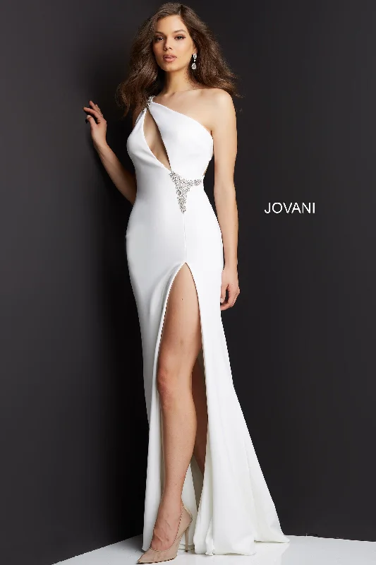 Hot Brand Discounts Jovani 07173 One Shoulder Long Formal Prom Dress