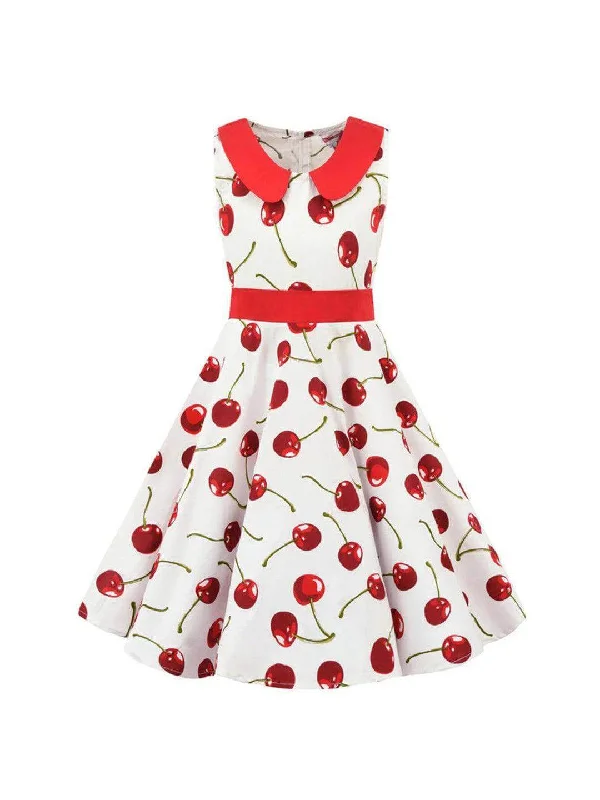 Women's Fashion Hotspots Girls Cherries Rockabilly Dress