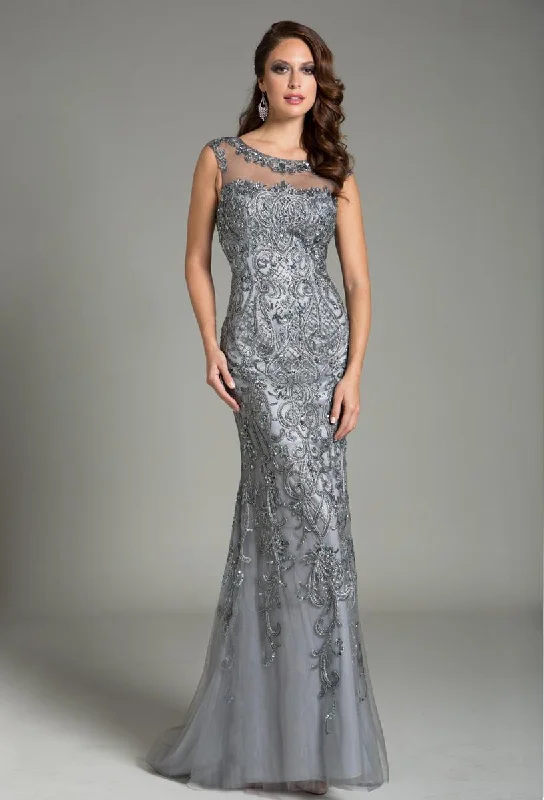 Save Big Feriani Couture Embellished Sleeveless Evening Gown 26154