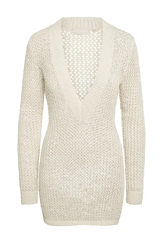 Athleisure Wear Special Offer Tuscany Mini Dress - Ivory Petit Crochet