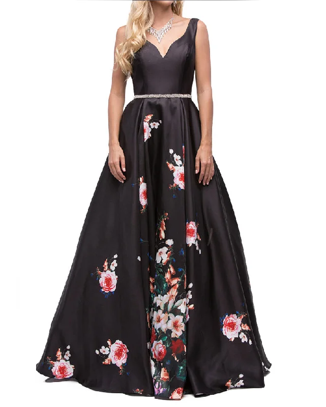 Relaxed Style S - dancing queen black floral ball gown