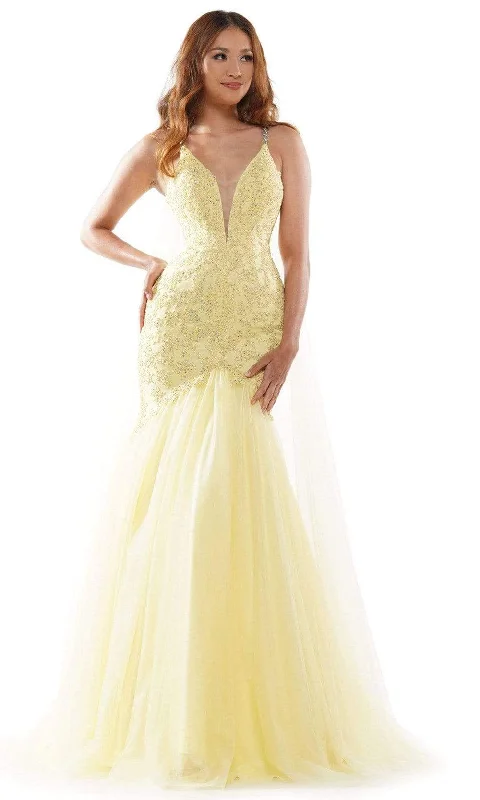 Chic Trends Unveiled Colors Dress - G962 Shoulder Cape Mermaid Gown