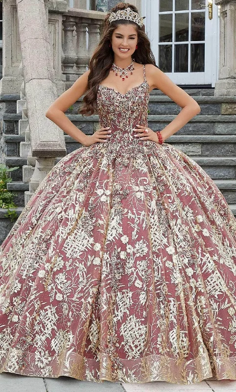 Relaxed Style Vizcaya by Mori Lee 34085 - Metallic Laced Quinceanera Ballgown