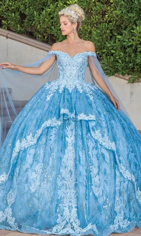 Trend Alert Dancing Queen 1782 - Off Shoulder Glitter Ballgown