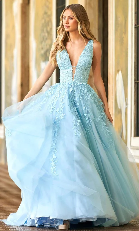 Style Your Wardrobe Sherri Hill - 54937 Lace Detailed Tulle Gown