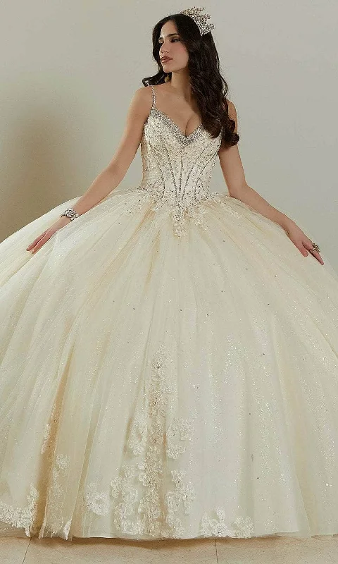 New Season Fashion Preview Vizcaya by Mori Lee 89482 - Spaghetti Straps Petal Train Ballgown