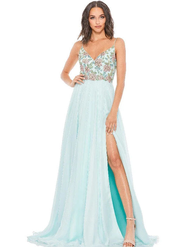 Casual Women’s Clothing Online Mac Duggal 67790 Prom Spaghetti Strap Long Dress