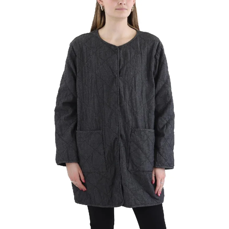 Chic Trend Collection Womens Oversized Organic Cotton Quilted Coat