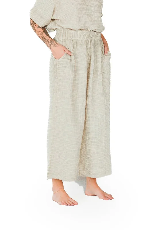 Season Appropriate Women's Collection Pokoloko - Crinkle Palazzo Pant