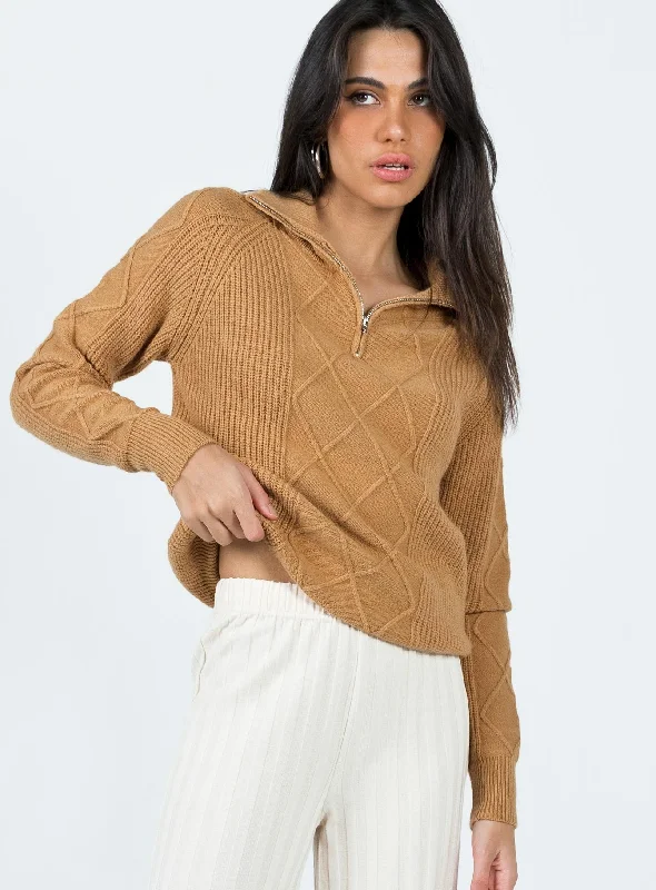 Festival Fashion Richards Sweater Camel