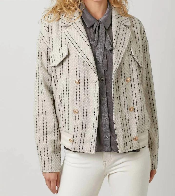 Best Online Boutiques Tia Bomber Jacket In Oatmeal