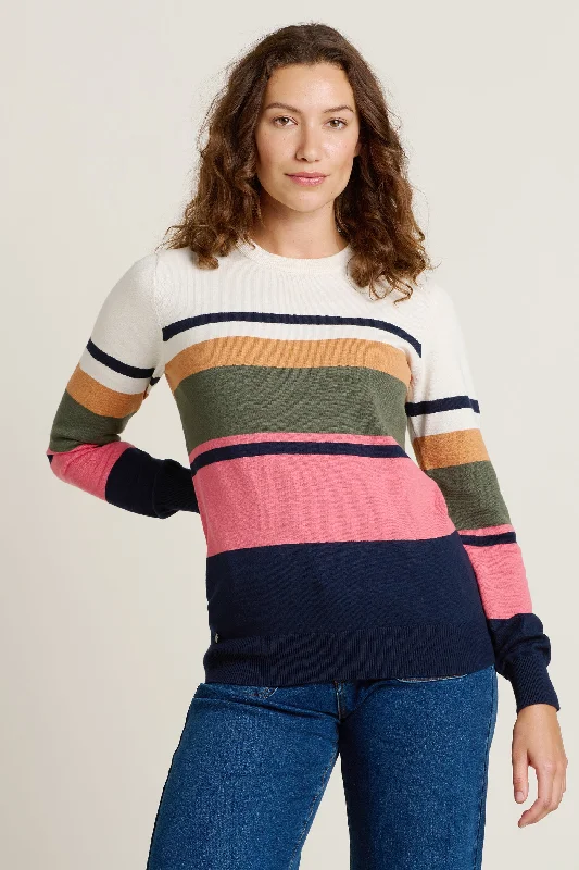 Best Online Women's Boutiques Horizon Stripe Knitted Crew Neck