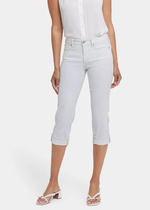 Best Deals Of The Season NYDJ - Marilyn Crop Cuff Jeans - Palencia Stripe