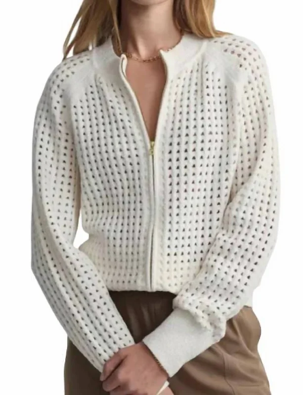 Flash Sale Clothing Marta Boucle Knit Jacket In Coconut Milk