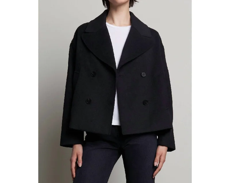 Luxe Women's Fashion Westwood Peacoat In Black