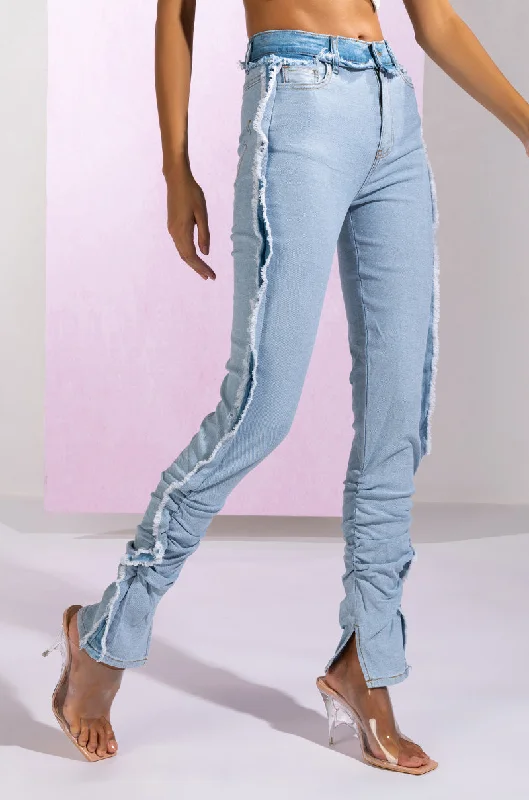 Urban Femme Streetwear ONE MORE TIME INSIDE OUT SKINNY JEANS