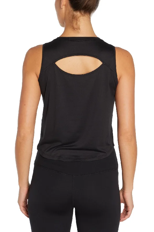 Fashion Forward Femininity Swift Tank (Black)