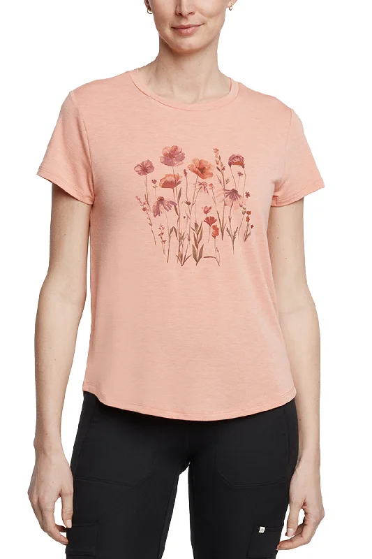 Modern Women’s Fashion with Vintage Touches Monica Tee - Heather Crabapple Floral