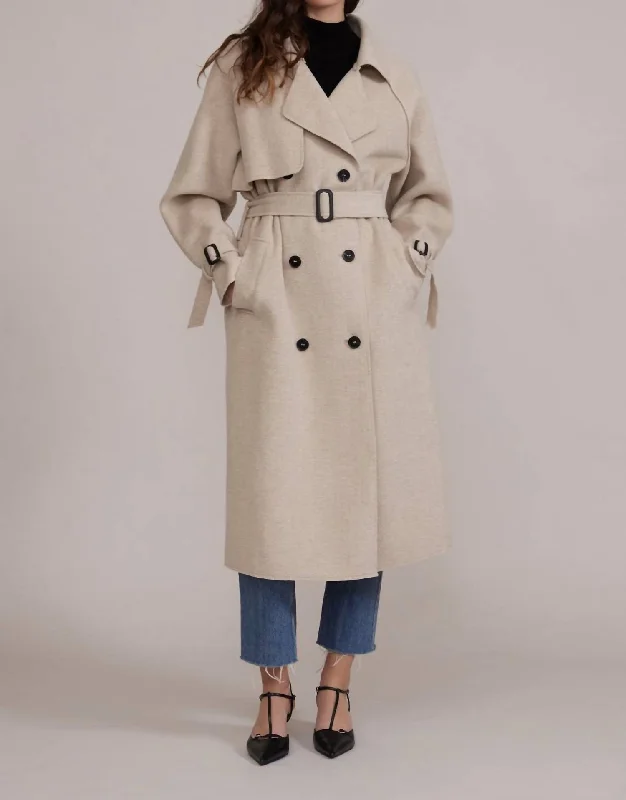 Women's Fashion Clothing Klaus Trench Coat In Beige