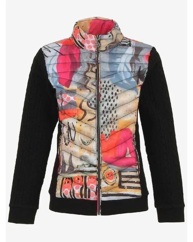 Clothes Women Women's Totem Puffer Jacket In Black Multi