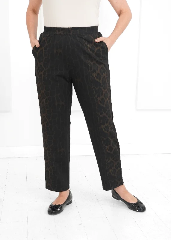 You'Ll Love Us Because Shepherd's - Ponte Trek Trouser Animal Print