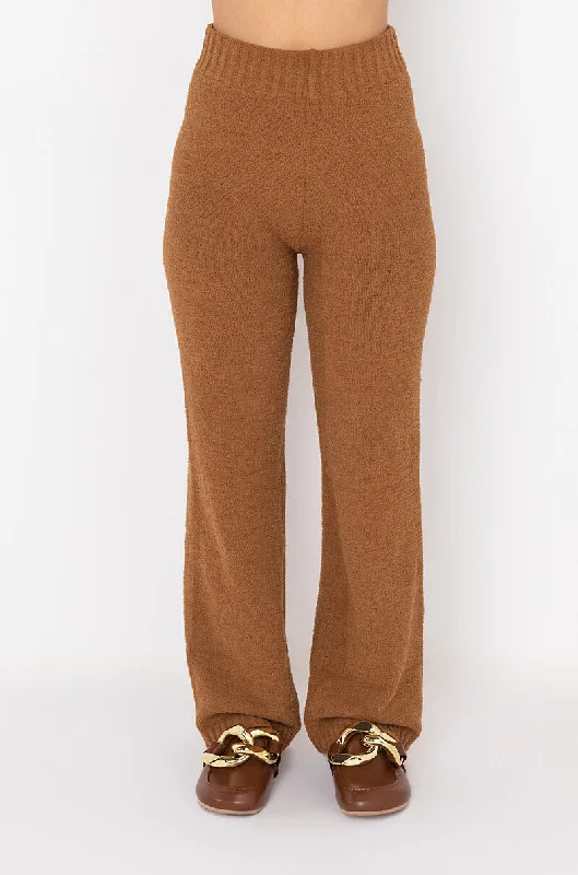 Hot Trends CHILLIN AF COZY WIDE LEG PANT CAMEL